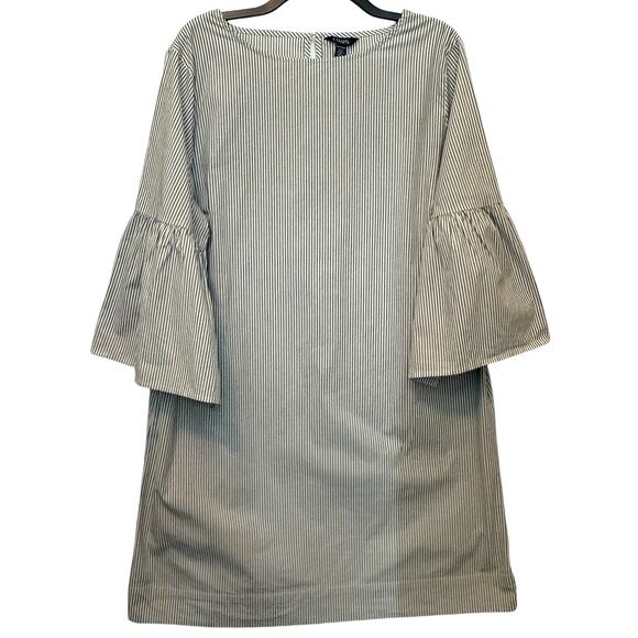 Chaps Bell Sleeve Striped Dress XXL - Picture 1 of 8